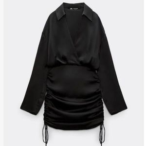 Zara satin effect mini dress size small. Worn once